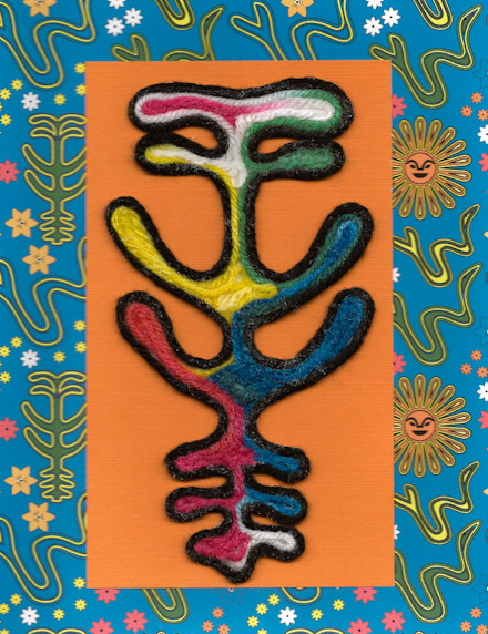 Huichol Yarn Painting