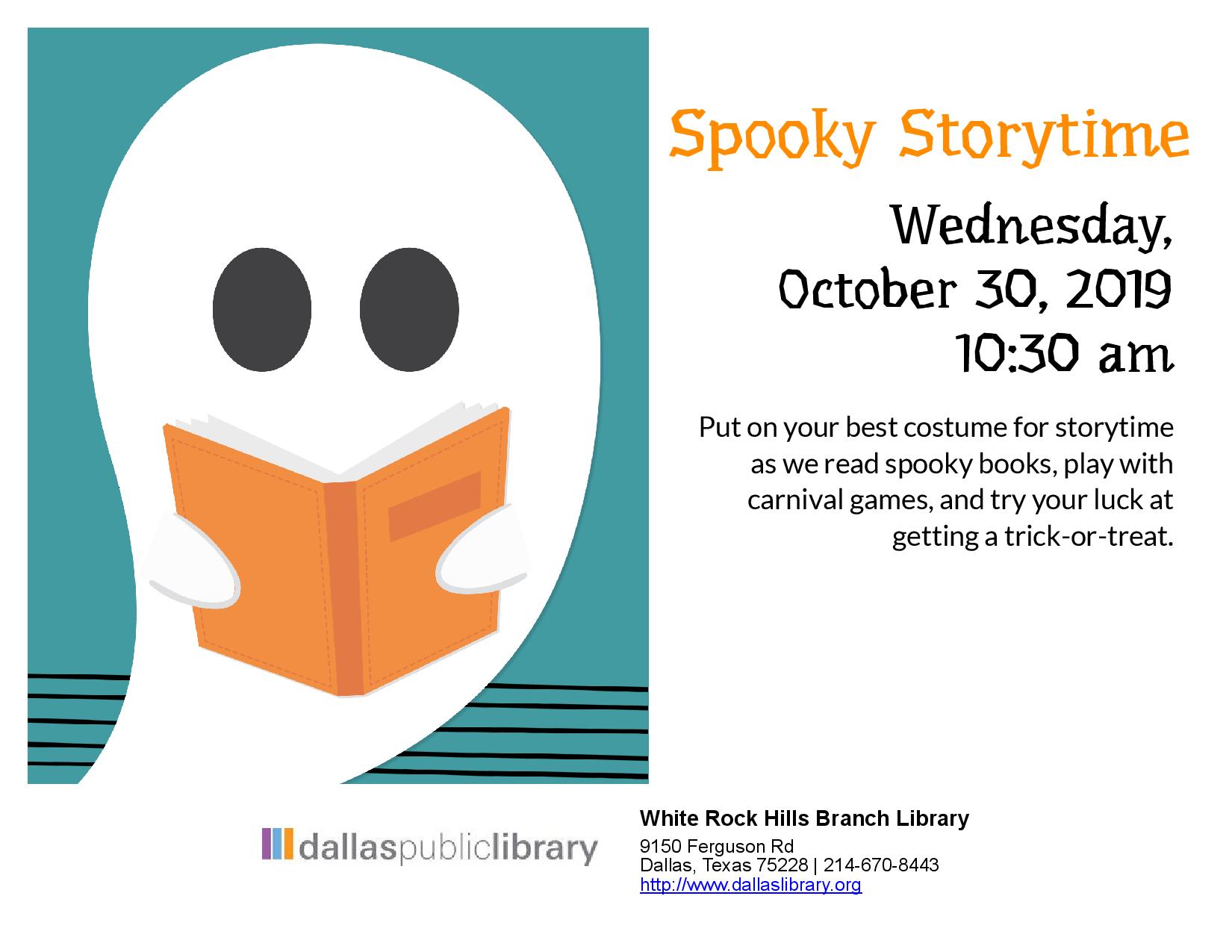 Spooky Storytime Flyer