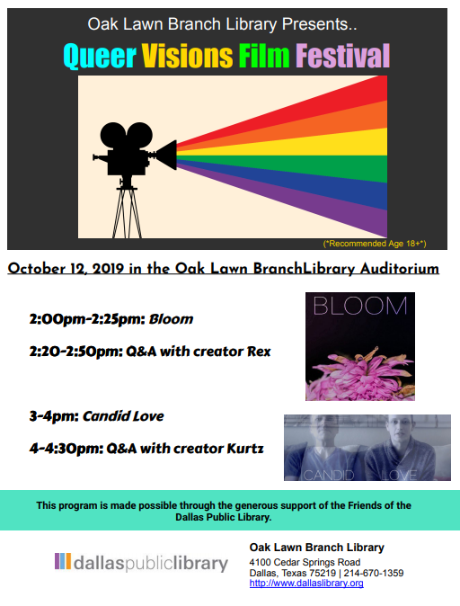 Queer Visions Film Festival to celebrate the Oak Lawn Library Branch turning 90