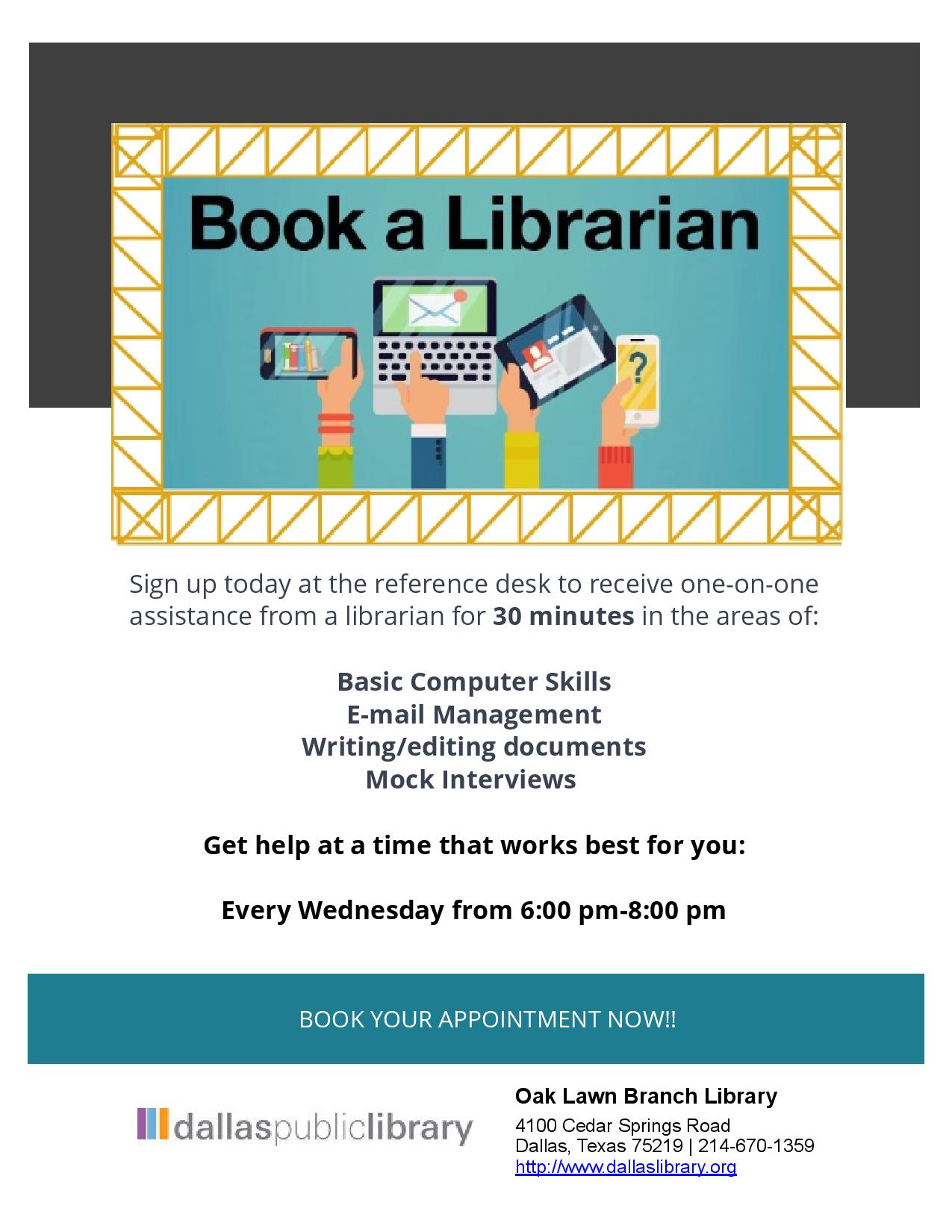 Book-a-Librarian Flyer