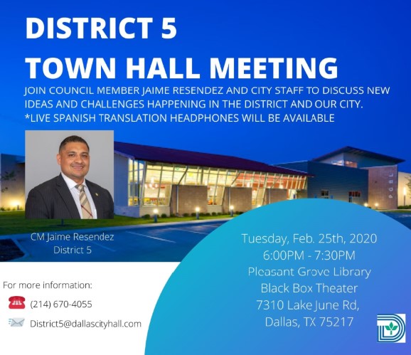 District 5 Town Hall Meeting