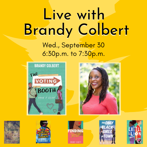 Live with Brandy Colbert Cover Graphic