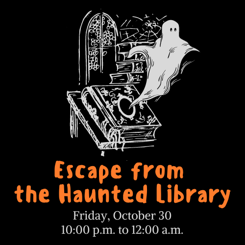 Escape from the Haunted Library Cover Graphic