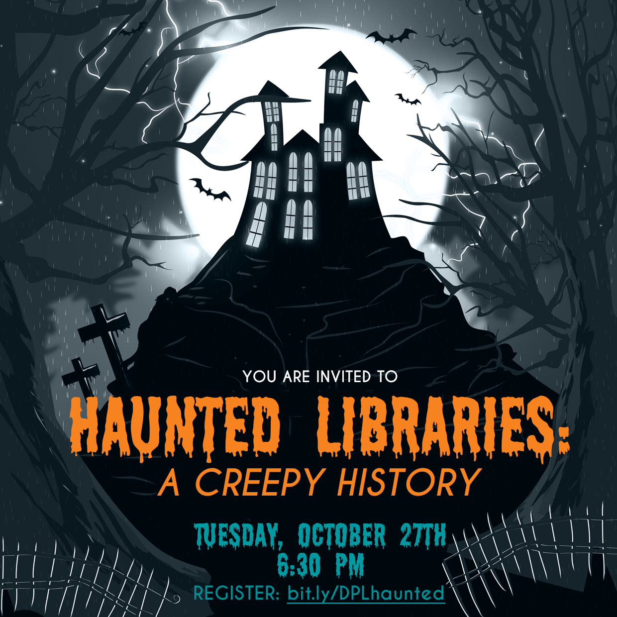 Haunted Libraries graphic