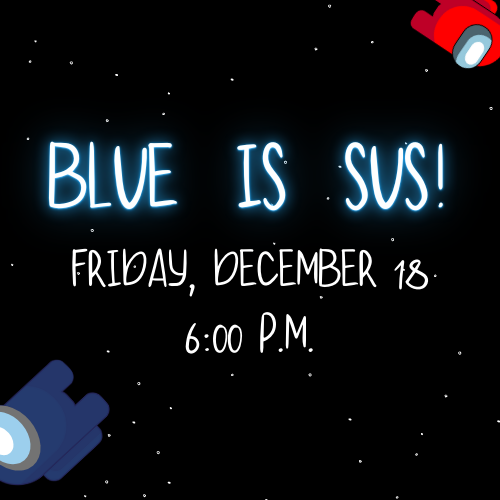 Blue is Sus! Cover Graphic