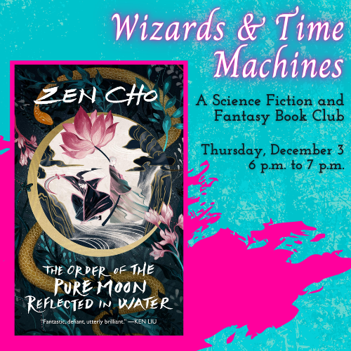 Wizards and Time Machines Book Club Cover Graphic