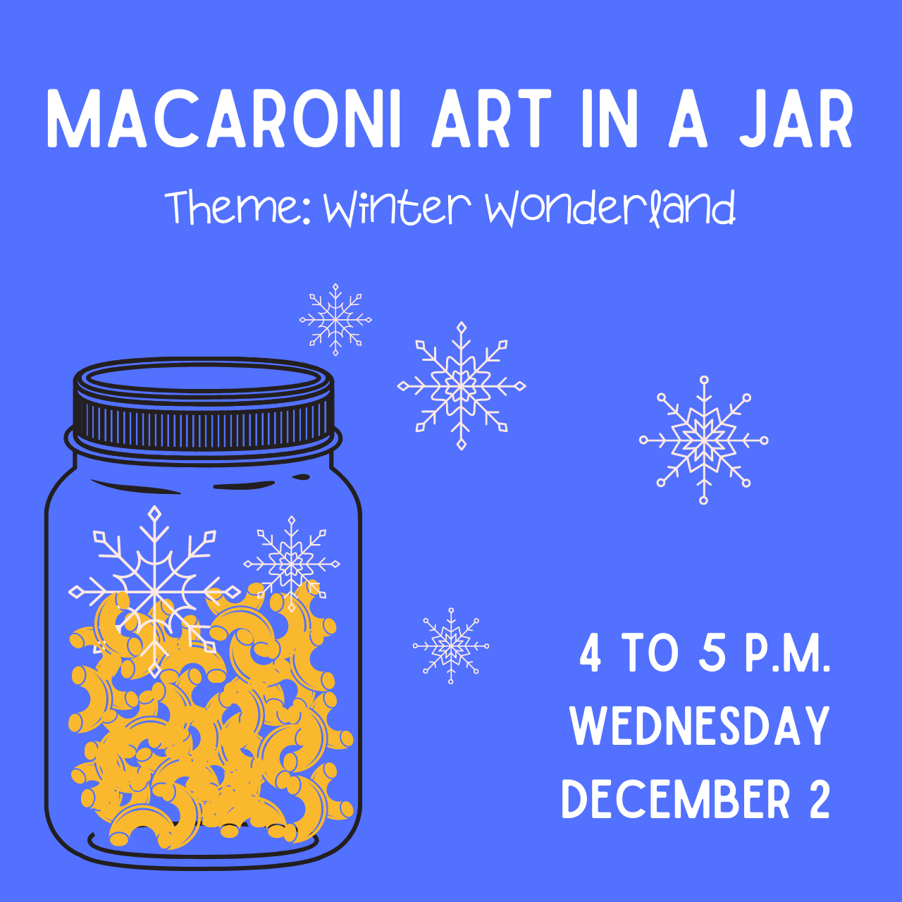 Macaroni Art in a Jar
