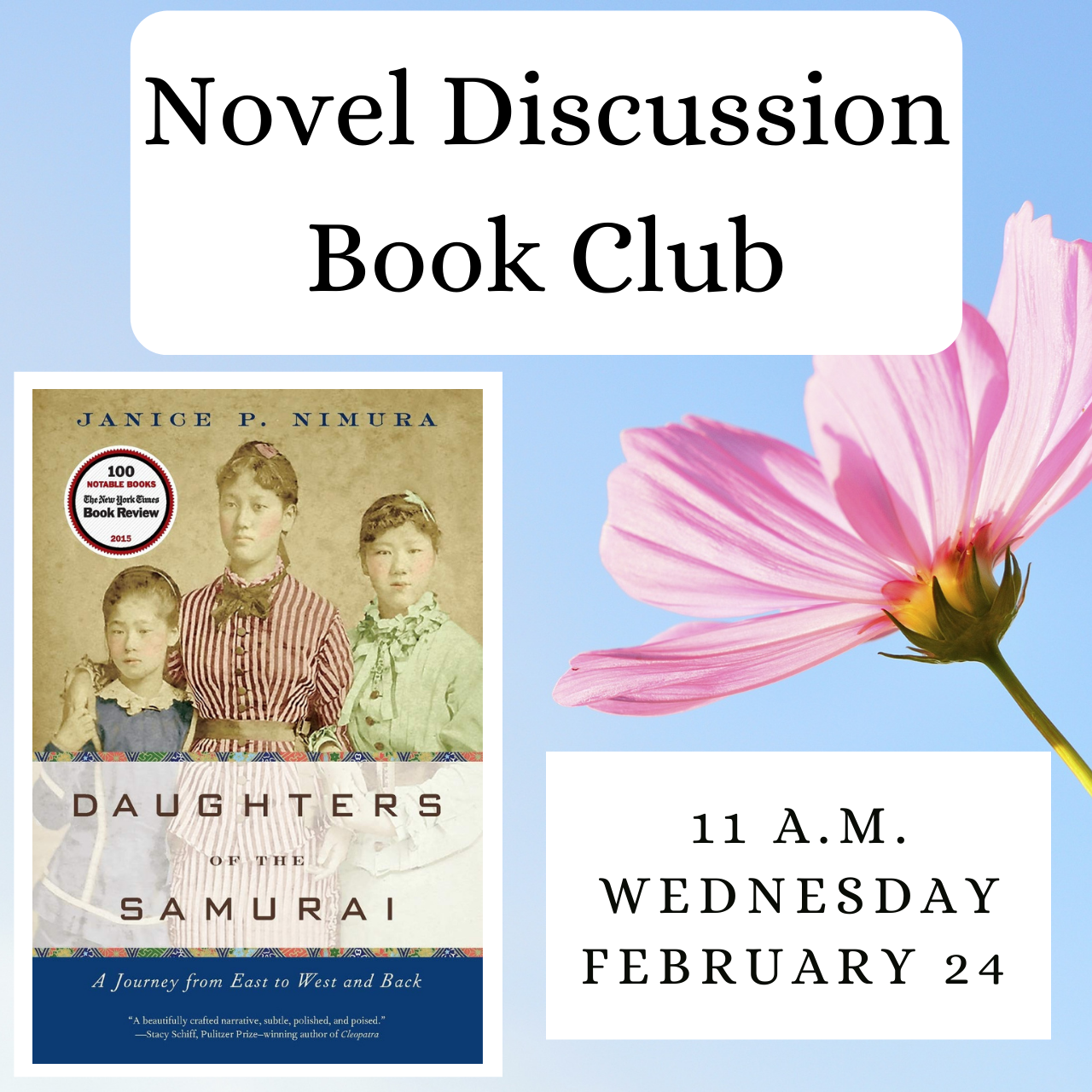 Novel Discussion Book Club - Daughters of the Samurai: A Journey from East to West and Back