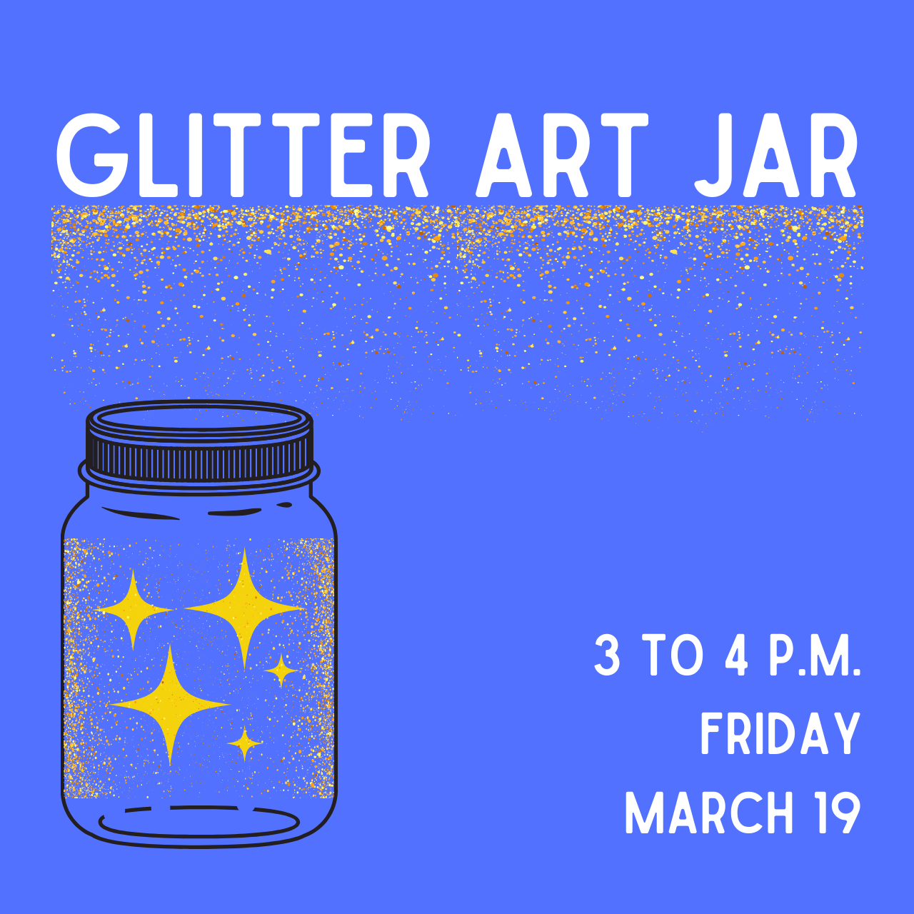 Glitter Art Jar
