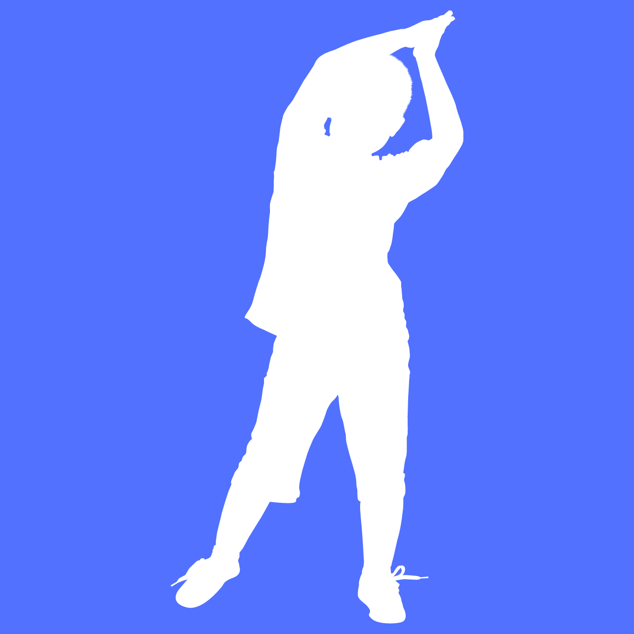 silhouette of a kid doing yoga