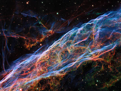 Image of the Veil Nebula taken by NASA's Hubble Telescope