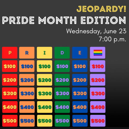 Jeopardy Pride Month Edition Cover Image