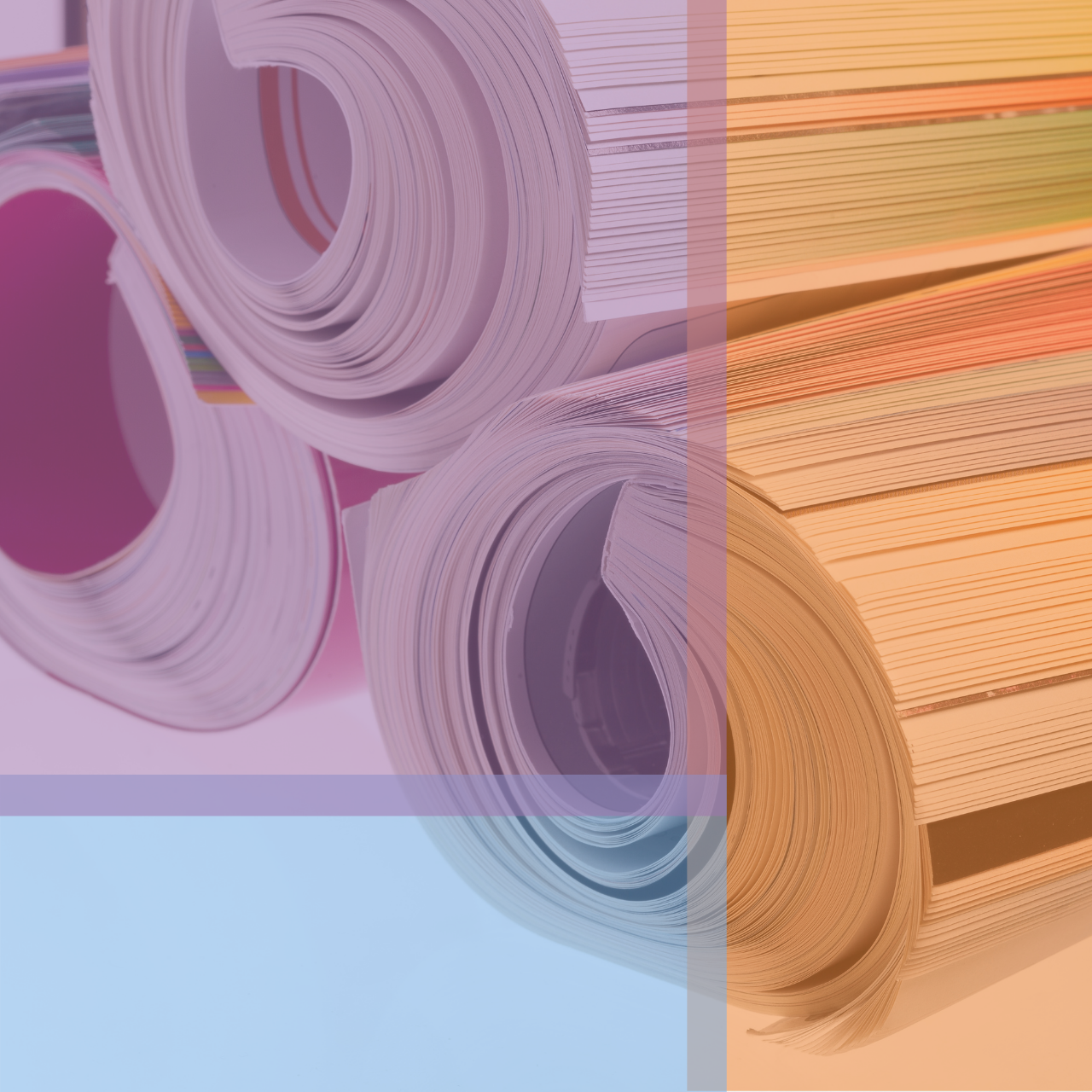 A picture of directories overlaid with the library colors