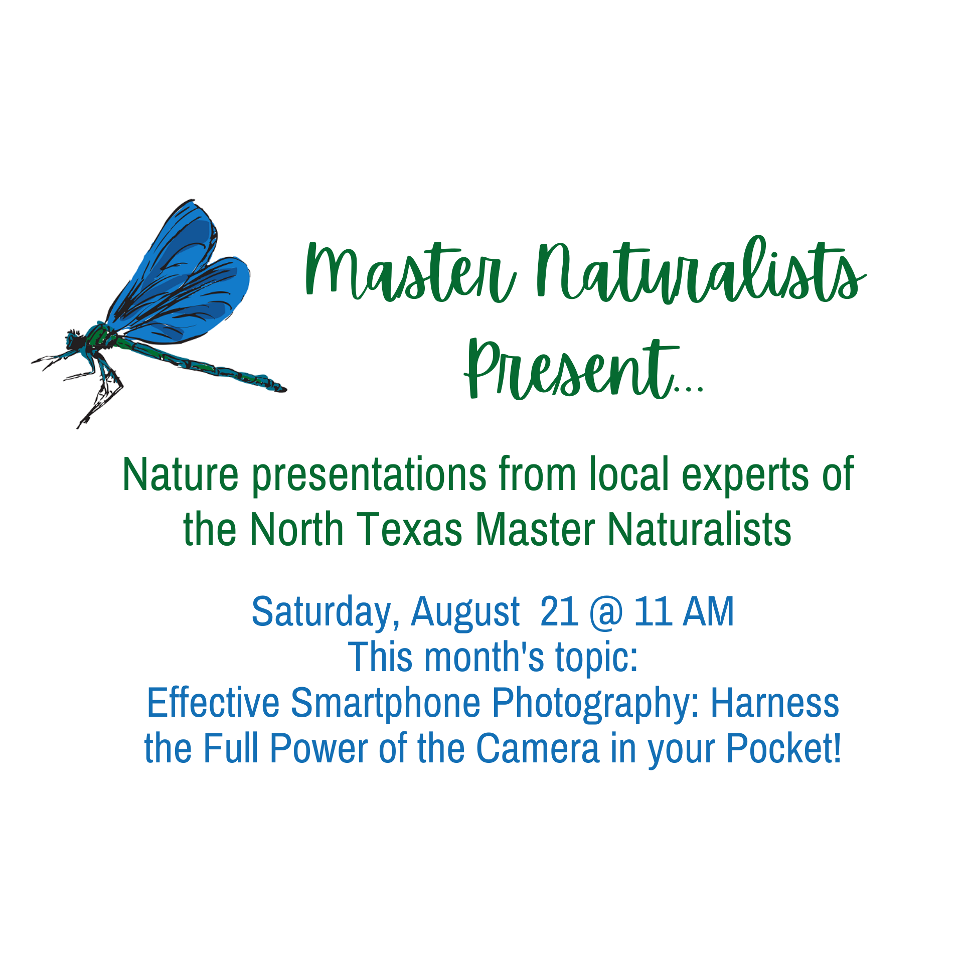 Master Naturalists Present series graphic