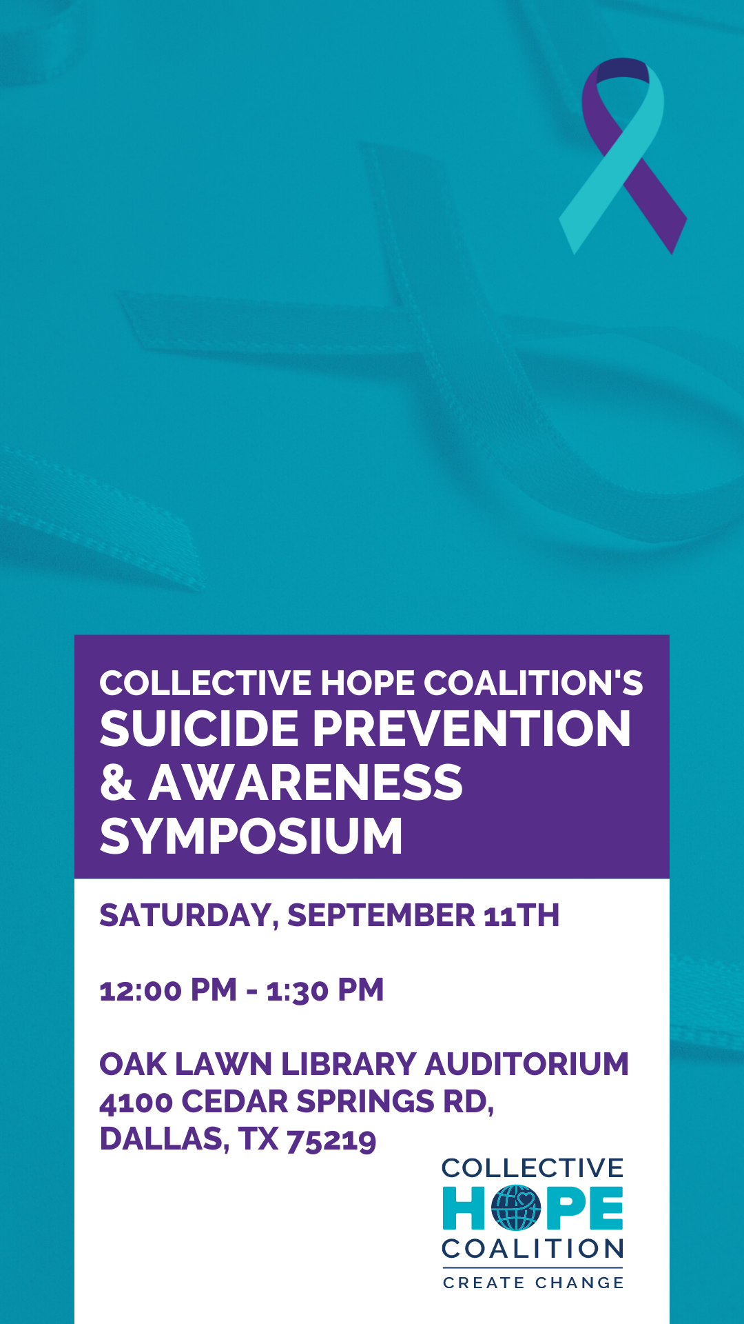 Collective Hope Coalition's Suicide Prevention & Awareness Symposium