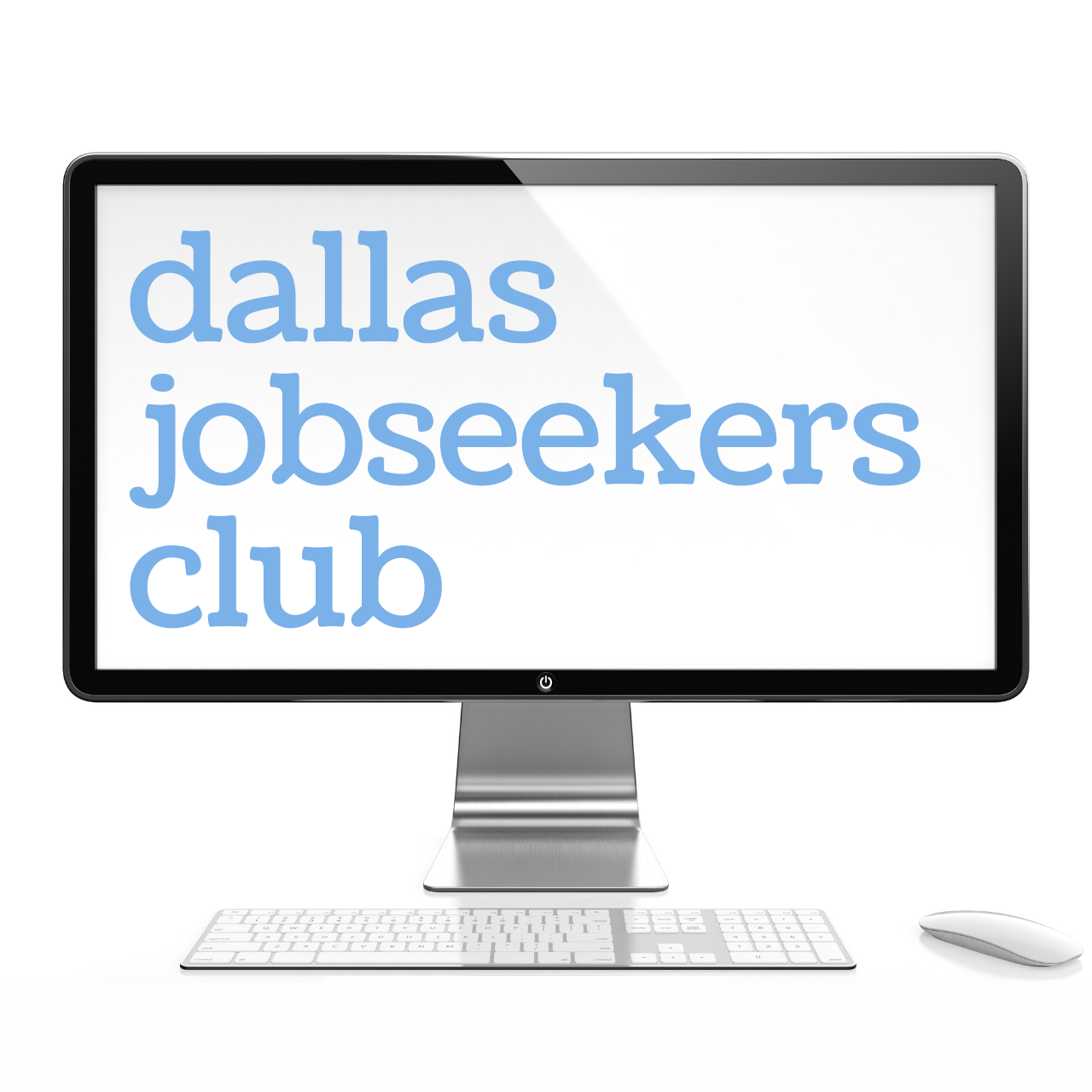 Dallas Jobseekers Club logo displayed on a computer screen
