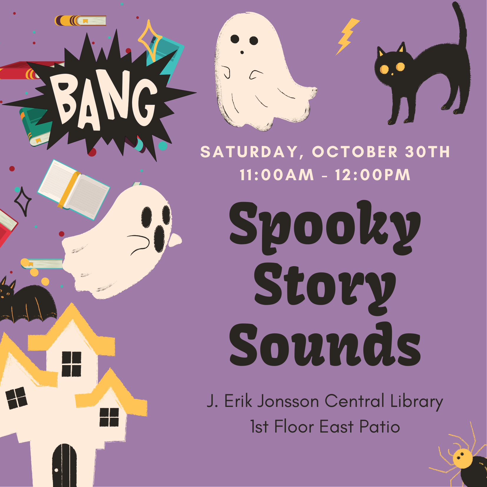 Spooky Story Sounds flyer