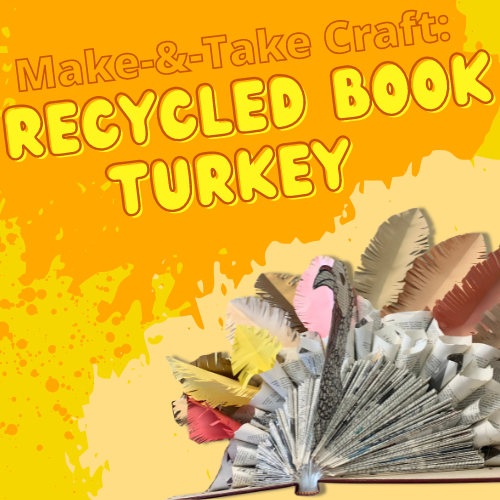 Make and Take Craft: Recycled Book Turkey