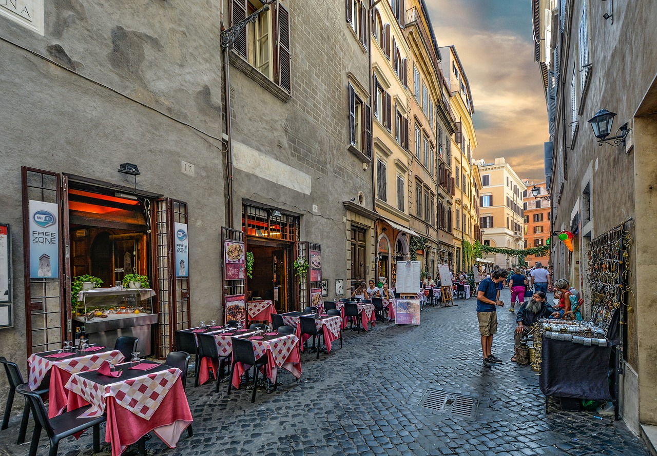 Roman street scene