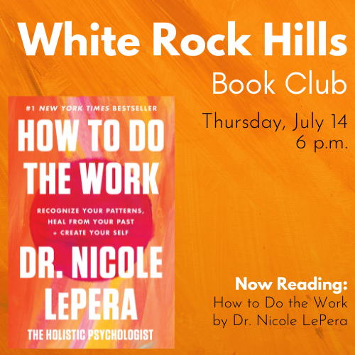 White Rock Hills Book Club Cover Graphic