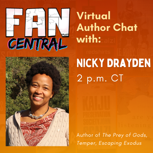 Fan Central Virtual Author Chat with Nicky Drayden Cover Graphic
