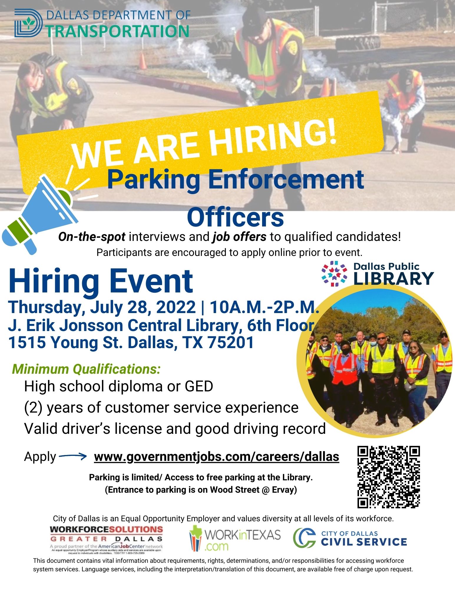 Parking Enforcement Job Fair