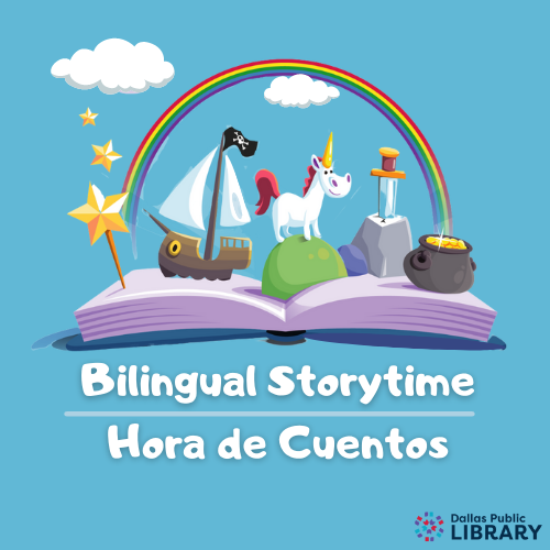 Bilingual Storytime Graphic/ Imagen de hora de cuentos