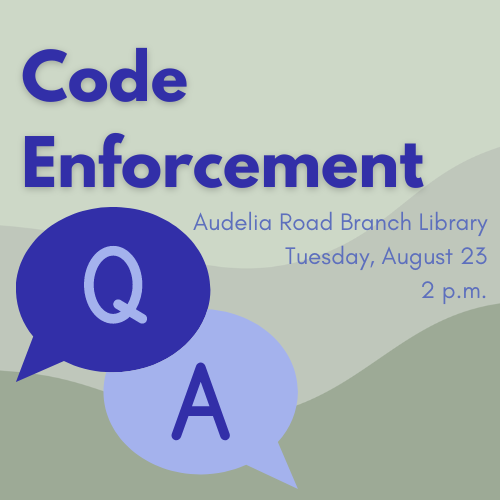 Code enforcement Q&A cover graphic
