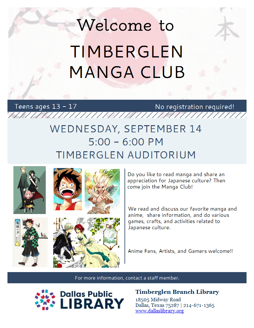 Manga Club for Teens & Tweens | Kids Out and About Buffalo