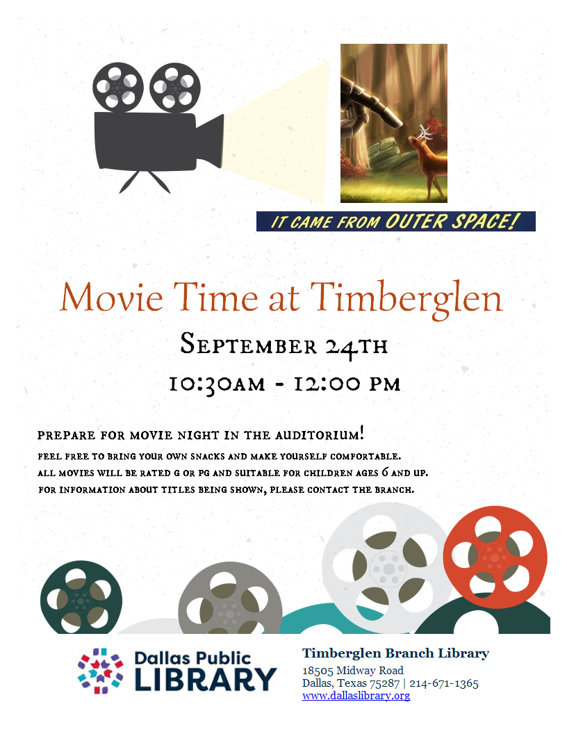 Flyer for movie event