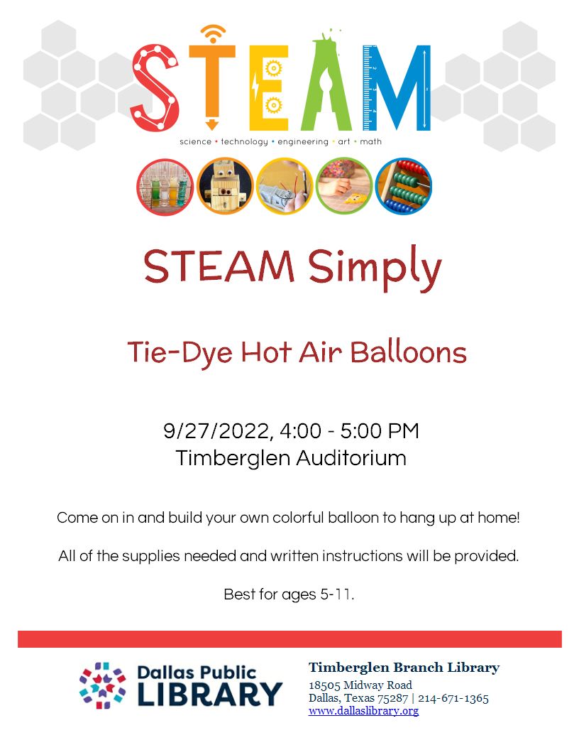 Flyer for STEAM kit event