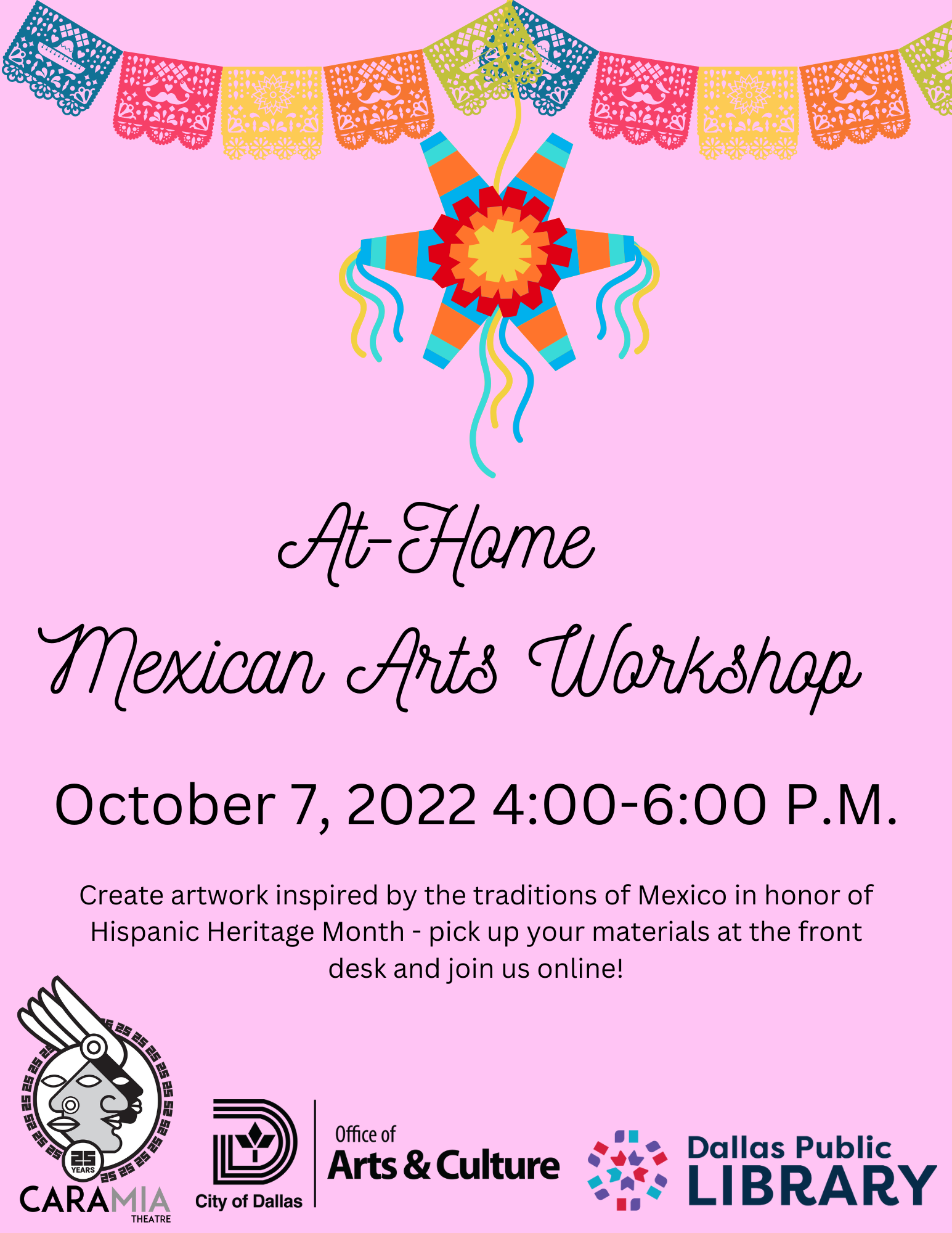 At-Home Mexican Arts Workshop presented by Cara Mia Theatre