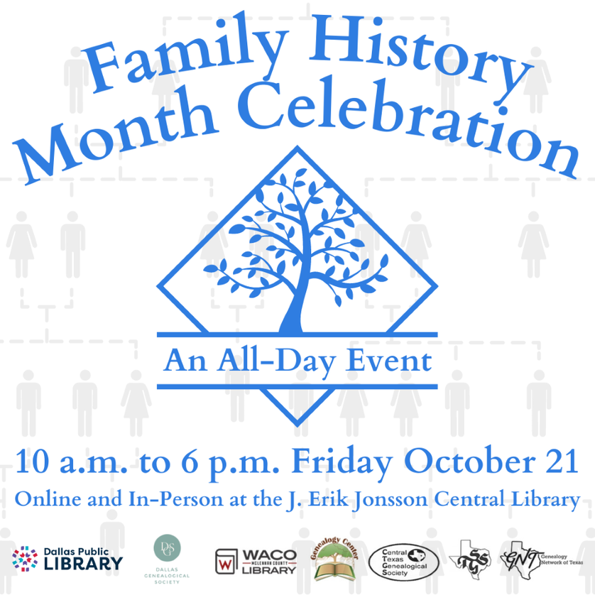 Family History Month Celebration flyer
