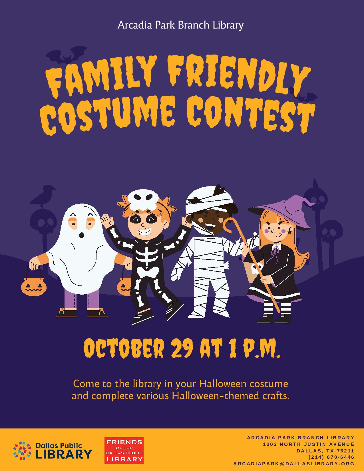 Family Friendly Halloween Costume Contest 