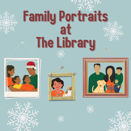 family portraits at the library