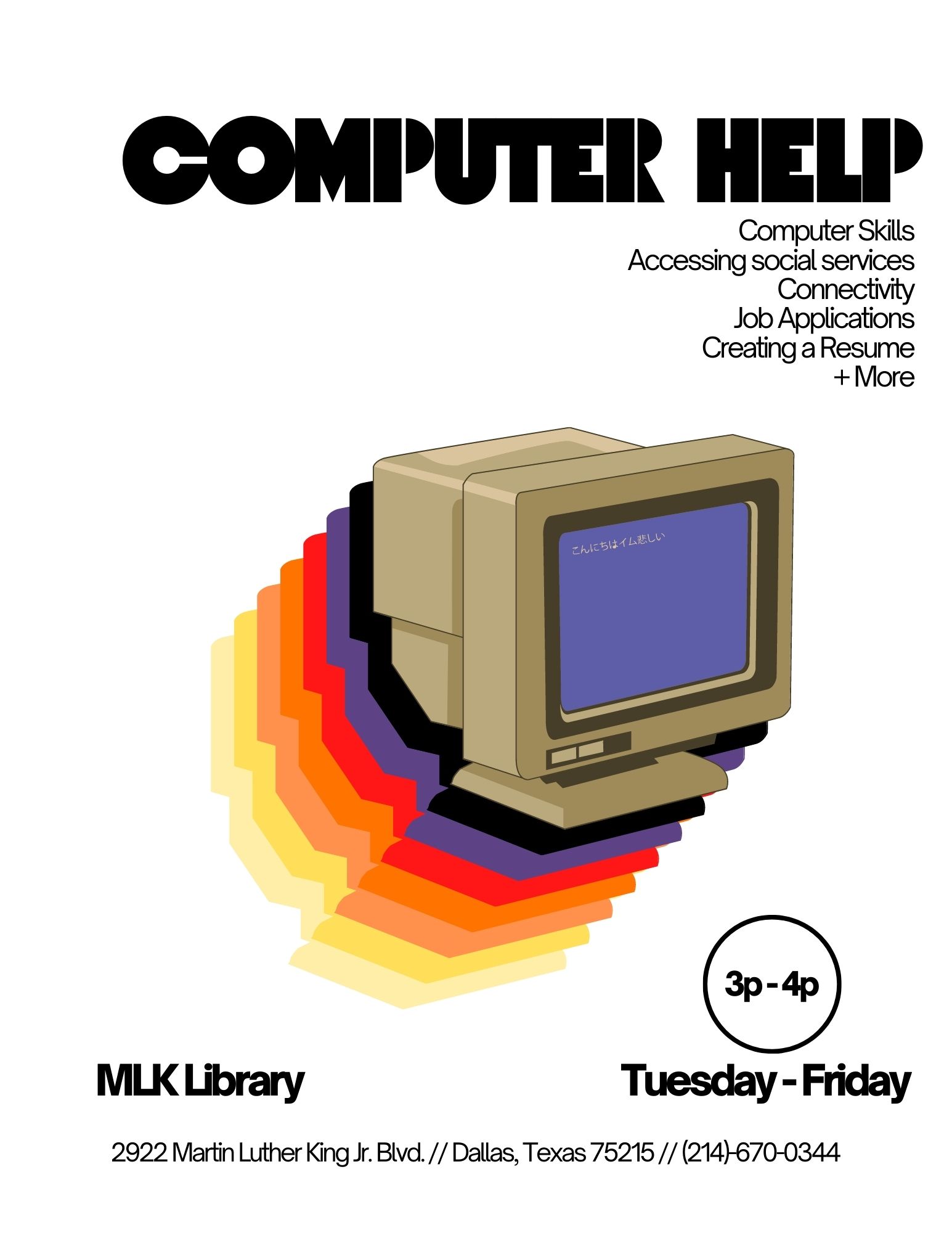 Computer Help flyer