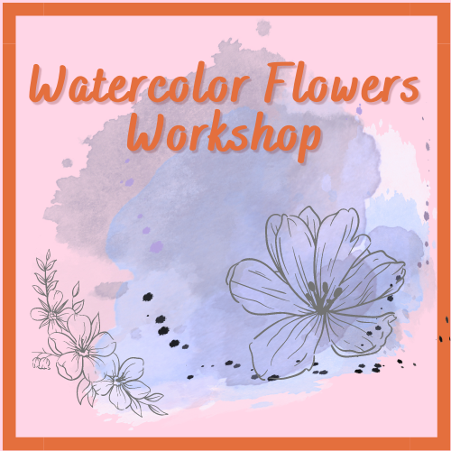watercolor flowers workshop
