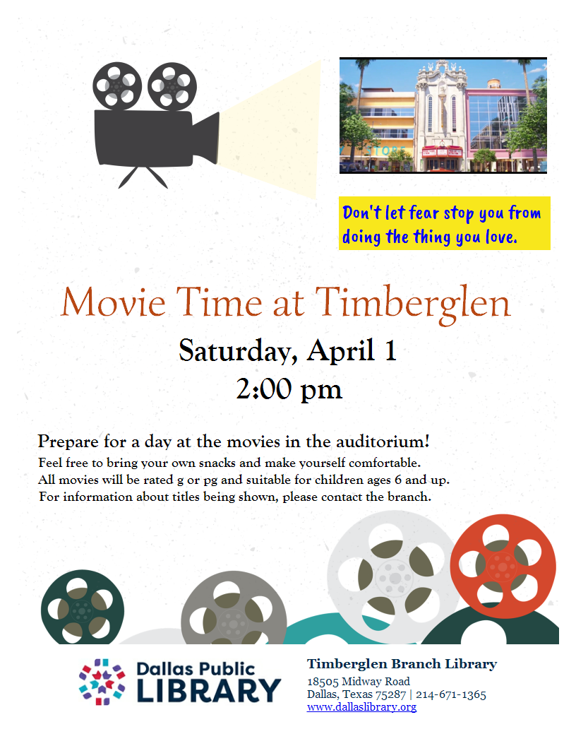 Flyer for movie event