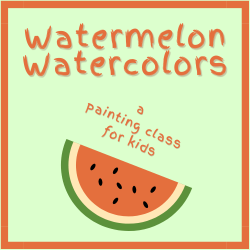 watermelon watercolors