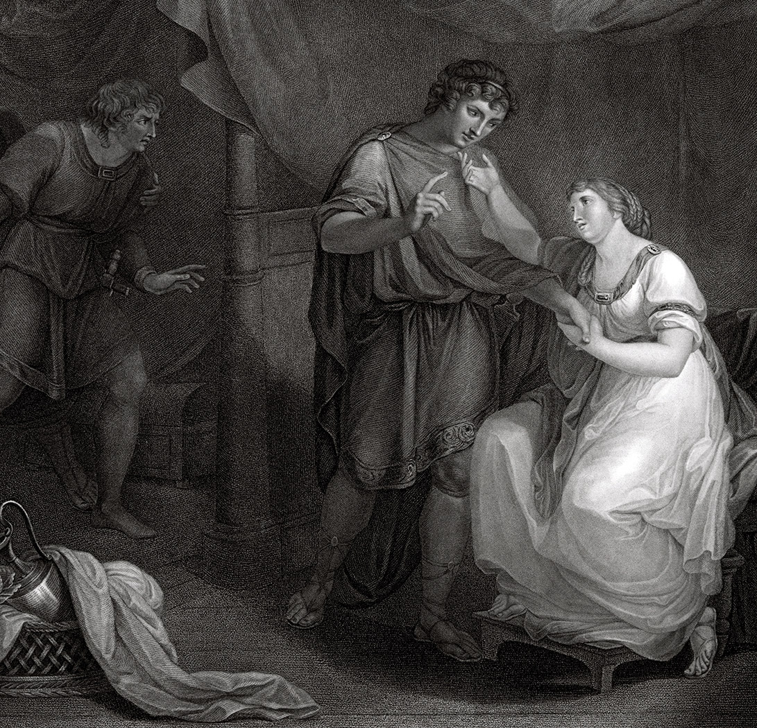 A Scene from Troilus and Cressida, engraving by Luigi Schiavonetti after a painting by Angelica Kauffmann