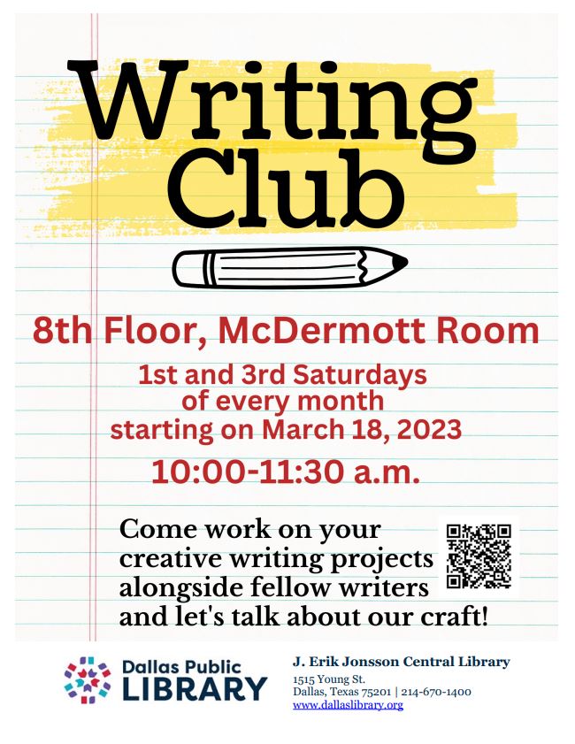 Writing Club Flyer