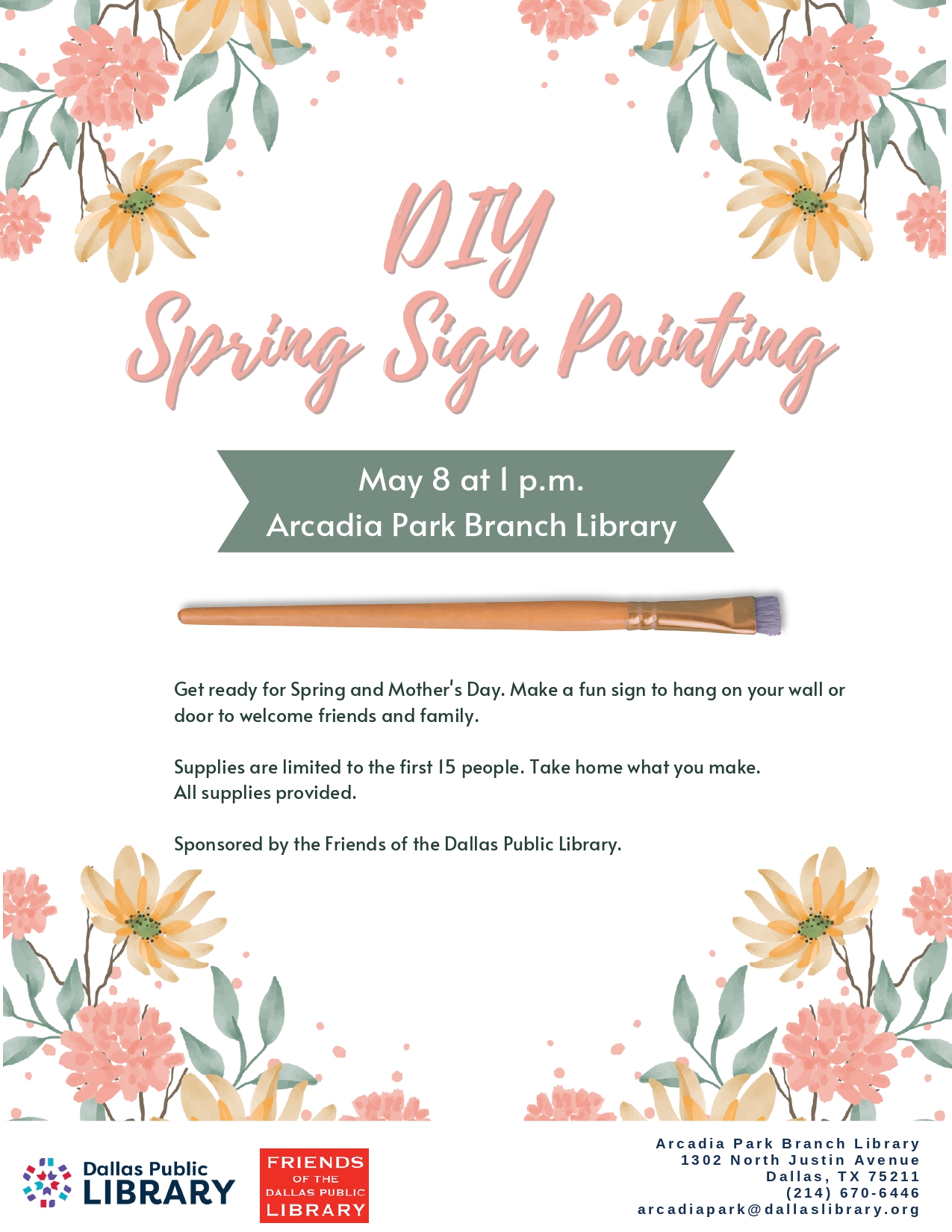 Spring Sign Painting 