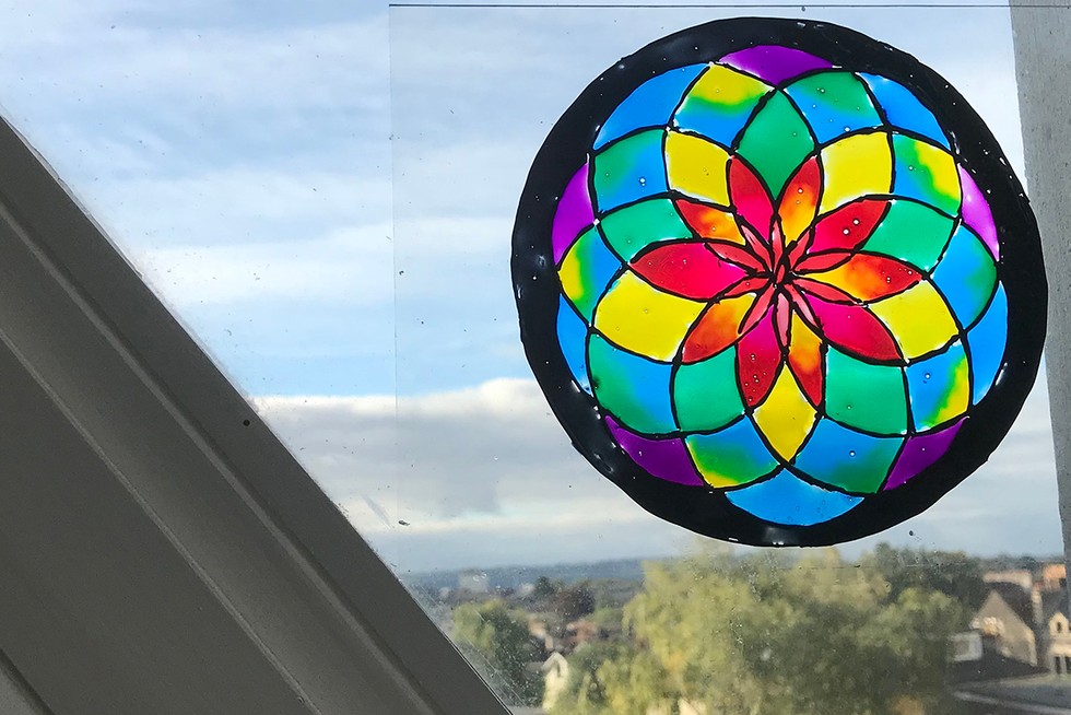 Faux Stained Glass