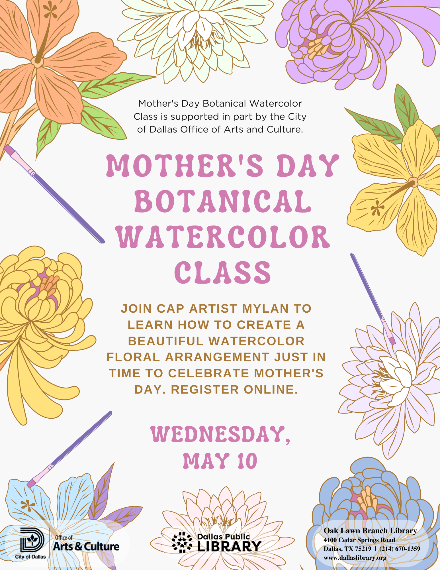 Mother's Day Watercolor Flyer