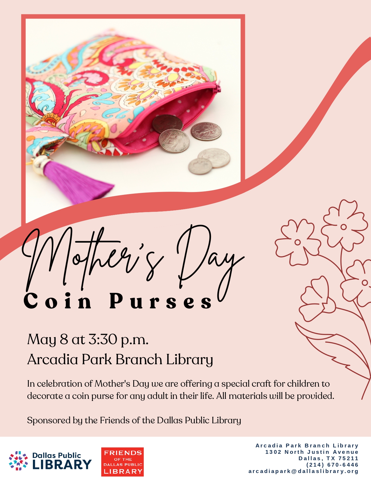 Mother's Day Coin Purses