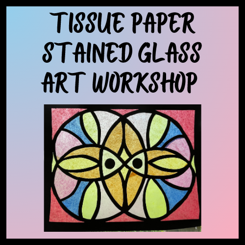 tissue paper stained glass