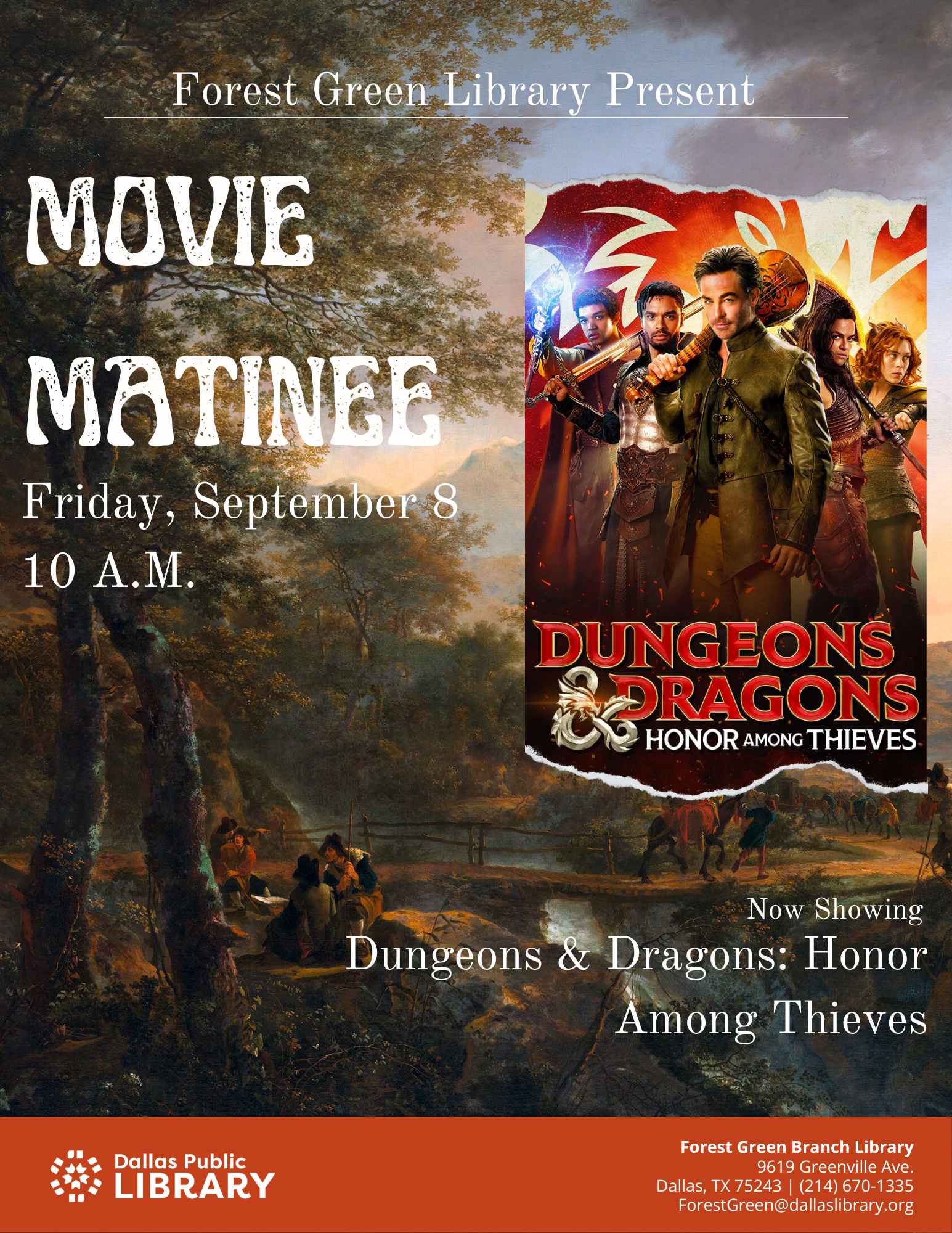 Movie Matinee: Honor Among Thieves Flyer