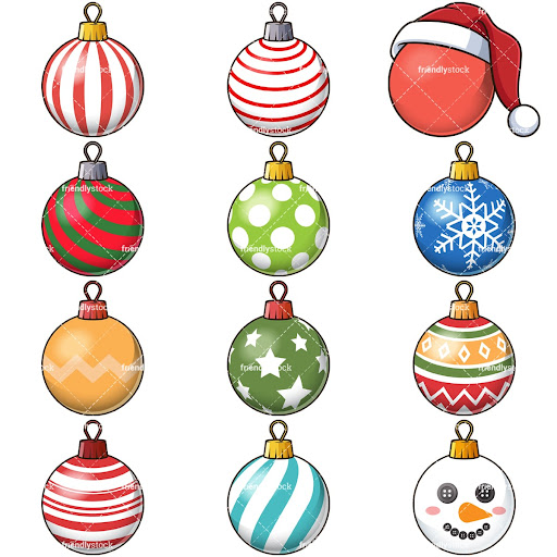 Variety of Cartoon Ornaments