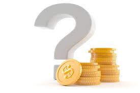 money coins and question mark