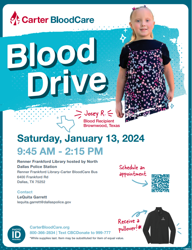Blood drive flyer